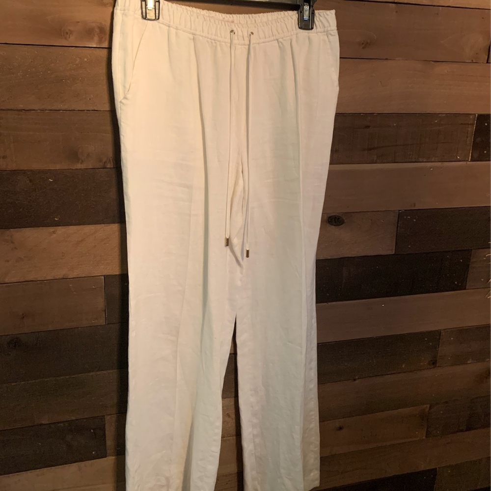 Michael Kors White Linen Pants